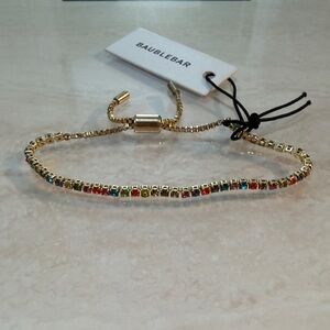 BaubleBar Gold Multicolor Bracelet